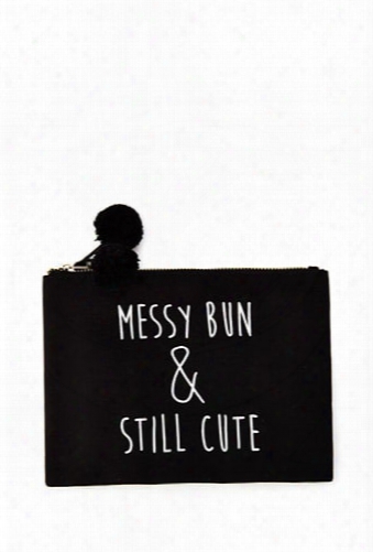 Messy Bun Makeup Pouch