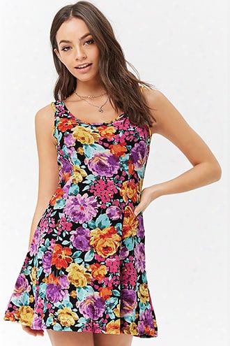 Mini Watercolor Floral Dress