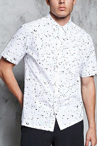 Paint Splatter Print Shirt