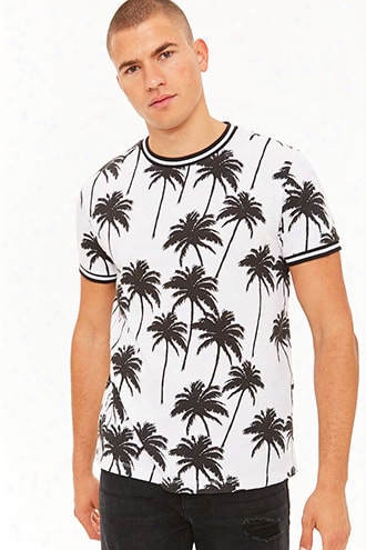 Palm Tree Striped Tee