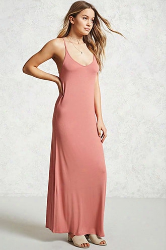 Plunging V-neck Maxi Dress