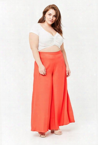 Plus Size High-waist Culottes