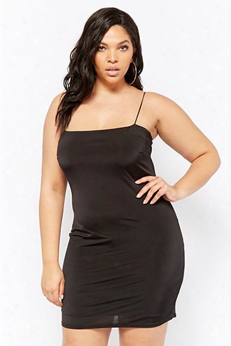 Plus Size Square Neck Cami Bodycon Dress