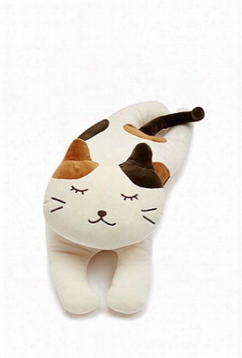 Relaxing Cat Plush Pillow