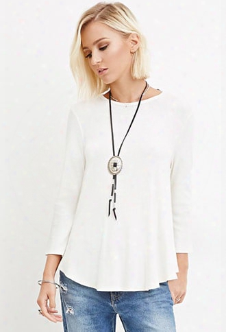 Ribbed Knit Trapeze Top