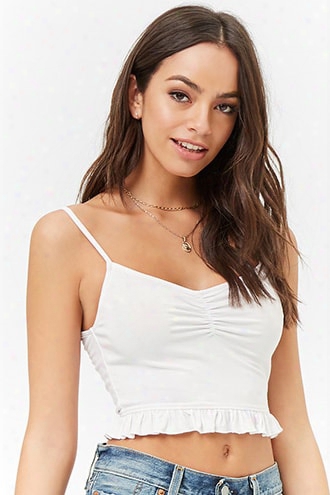 Ruffle Hem Crop Cami