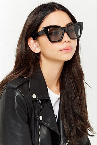 Square Cateye Plastic Sunglasses