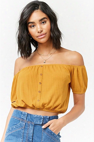 Stitch-striped Crop Top