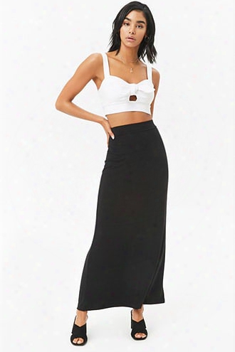 Stretch-knit Maxi Skirt