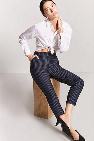 Striped Ankle Pants