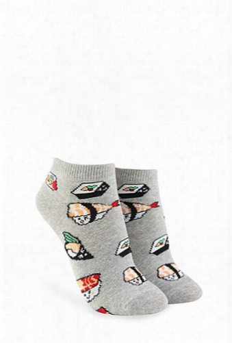 Sushi Graphic Ankle Socks