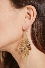 Cutout Triangle Drop Earrings