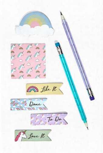 Unicorn & Rainbow Sticky Note Set