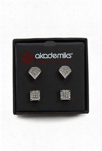 Akademiks Stud Earring Set