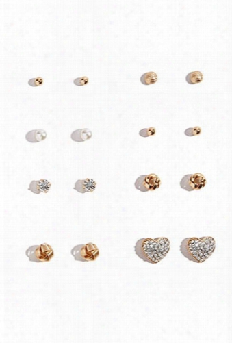 Assorted Weave-stud Earring Set