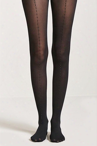 Beaded Semi-sheer Tights