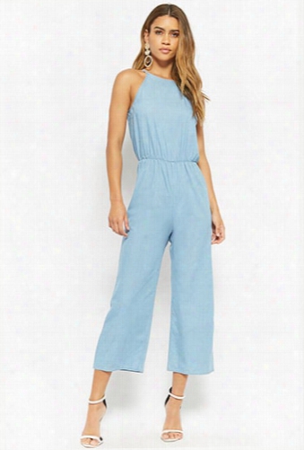 Chambray Gaucho Jumpsuit