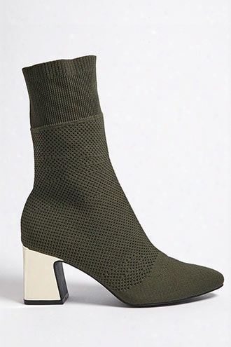 Chrome Heel Sock Boots