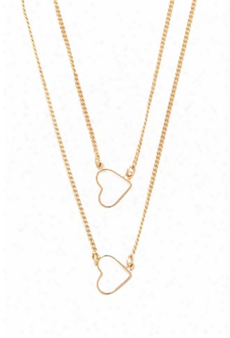 Cutout Heart Layered Necklace