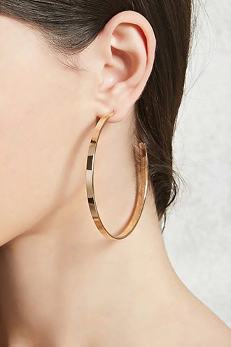 Cutout Hoop Drop Earrings