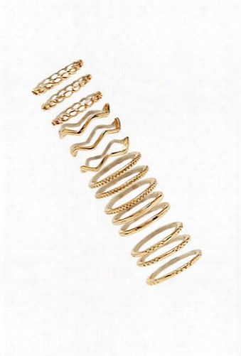 Cutout Stackable Ring Set