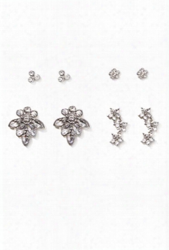 Diamante Cluster Stud Set