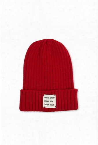 Dream Big Ribbed Knit Beanie