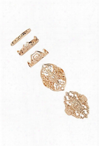 Filigree And Abstract Ring Set