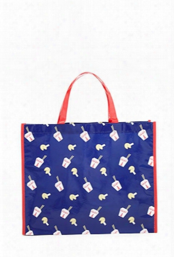 Fortune Cookie Print Tote Bag