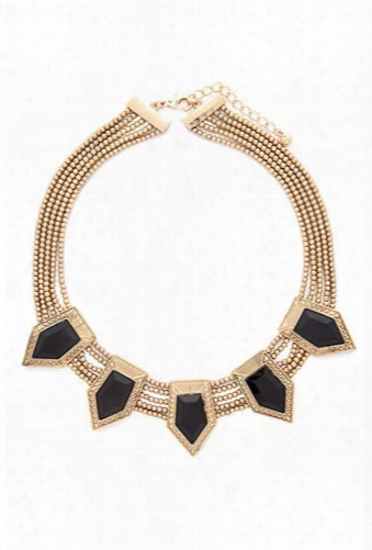 Geo Faux Stone Necklace