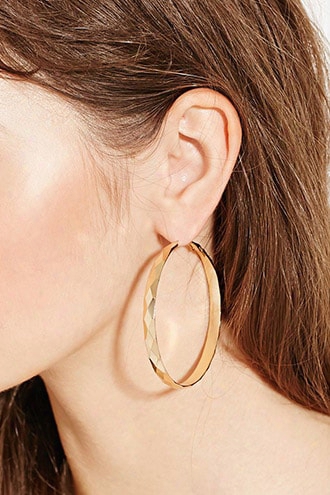 Geo Hoop Earrings