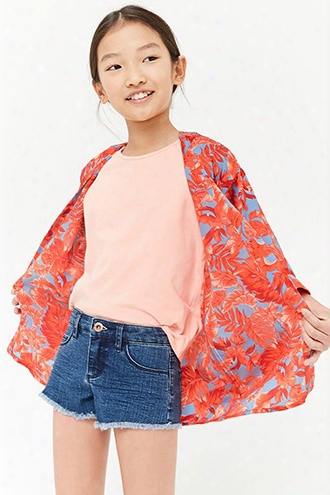 Girls Floral Print Kimono (kids)