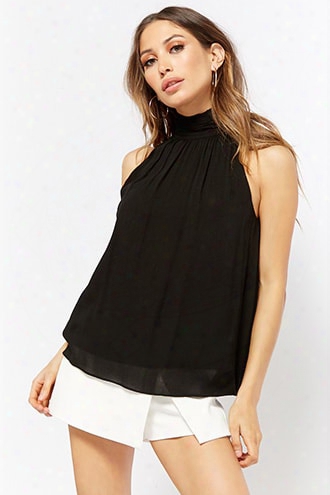 High-neck Sleeveless Top