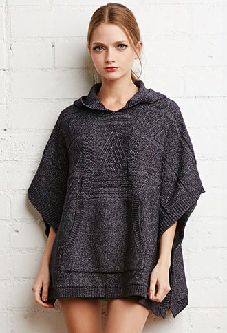 Hooded Poncho Sweater