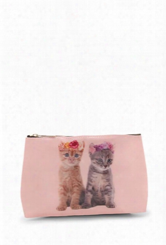 Kitten Graphic Makeup Bag