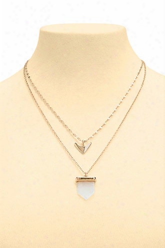 Layered Arrow Pendant Necklace