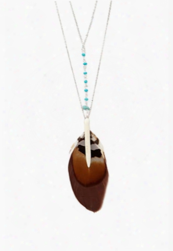 Layered Feather Necklace