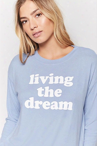 Living The Dream Graphic Pj Top