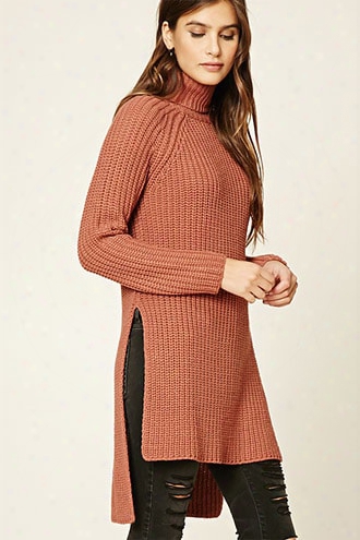 Longline Turtleneck Sweater