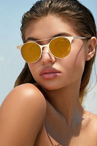 Melt Level Round Sunglasses