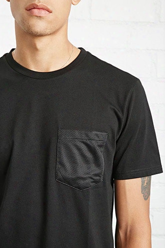 Mesh-pocket Tee