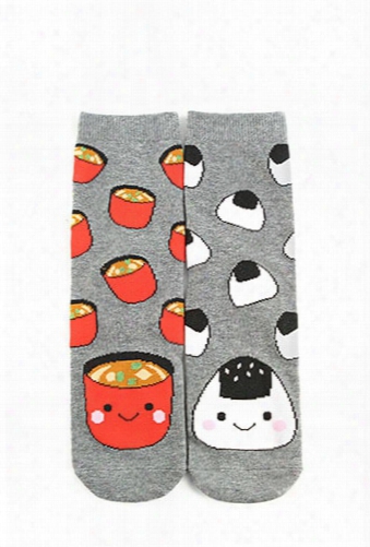 Onigiri & Miso Crew Socks