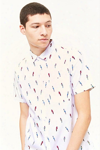 Parrot Print Pocket Shirt