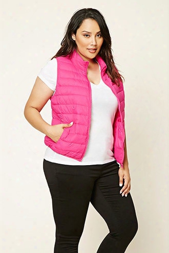 Plus Size Puffer Vest