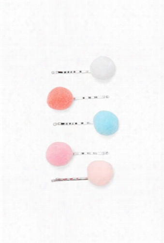 Pom Pom Bobby Pin Set