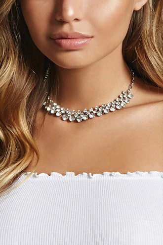 Rhinestone Trinket Choker