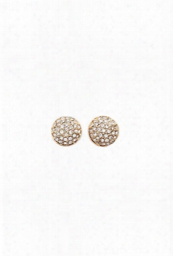 Rhinestone Dome Stud Earrings