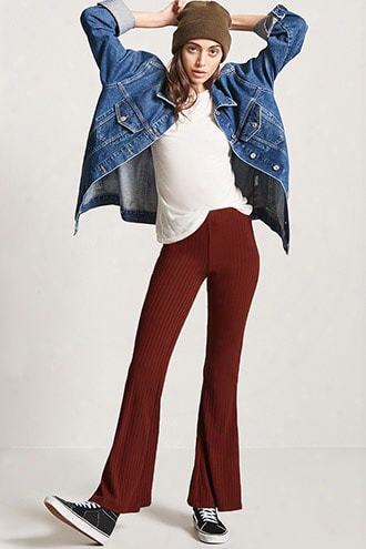 Ribbed Knit Flare Pant