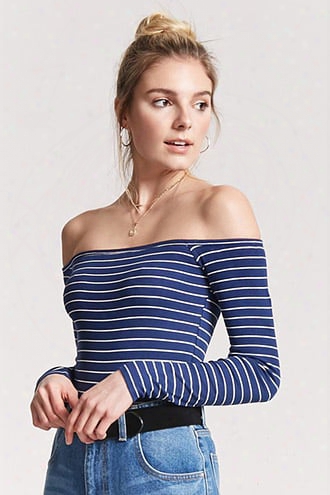 Ribbed Striped Bodysuit