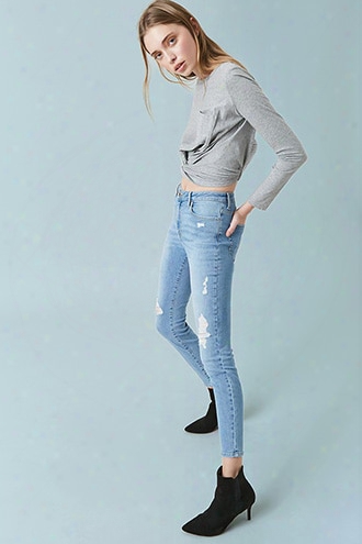 Sculpted Mid-rise Skinny Jeans